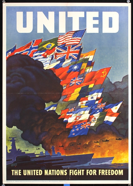 United - The United Nations fight for Freedom by Leslie Ragan. 1943