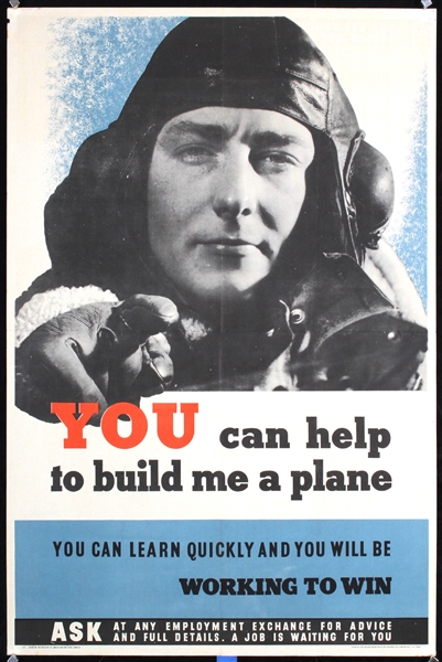 You can help to build me a plane by Anonymous - Great Britain. ca. 1944