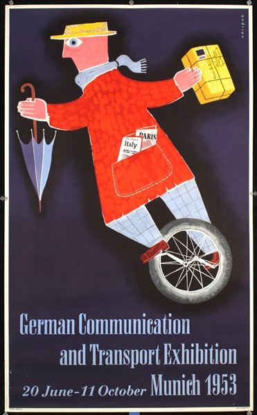 German Communication and Transport Exhibition Munich by Dieter von Andrian. 1953