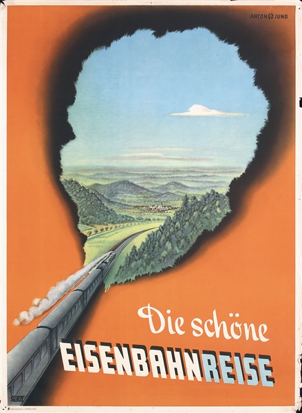 Die schöne Eisenbahnreise by Anton Jung. ca. 1950