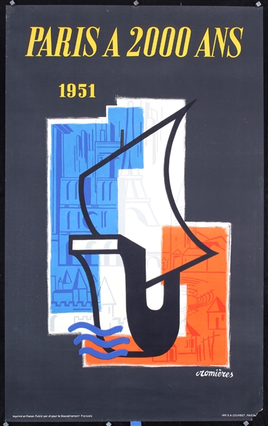 Paris a 2000 ans by Romieres. 1951