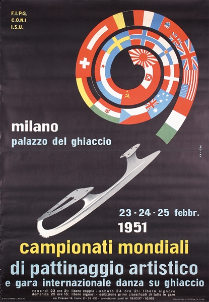 Campionati Mondiali di Pattinagio Artistico by Anonymous - Italy. 1951