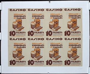 Casino - Chocolats et Cacaos by Anonymous - France. ca. 1935