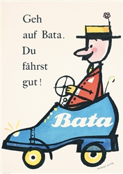 Bata - Geh auf Bata by Herbert Leupin. 1952