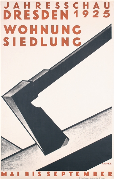 Jahresschau - Wohnung Siedlung by Otto Arpke. 1923
