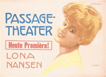 Passage Theater - Lona Nansen by Jo (Josef) Steiner. ca. 1910