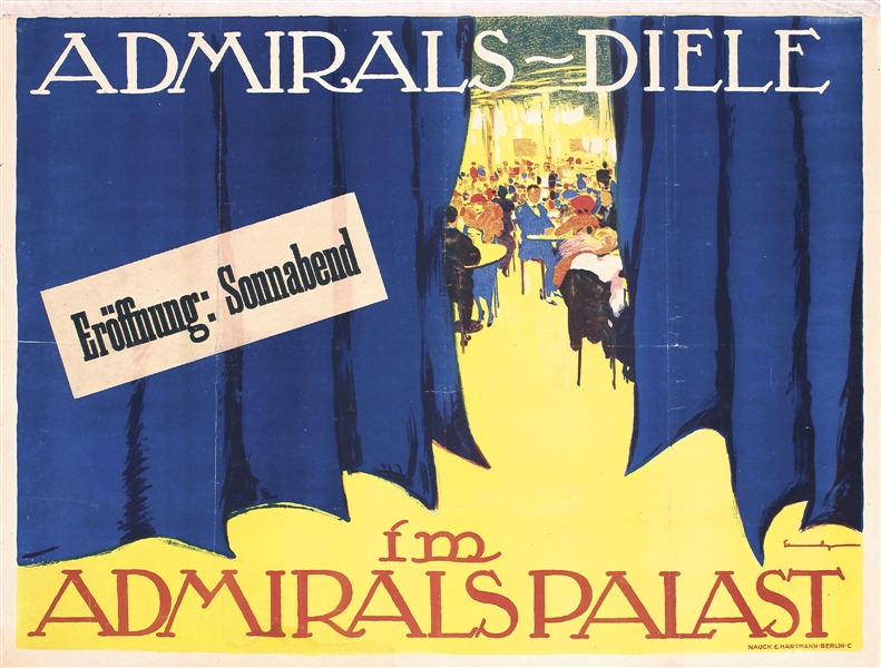 Admirals-Diele by Ludwig Lutz Ehrenberger. ca. 1920