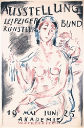 Ausstellung Leipziger Künstlerbund by Karl Miersch. 1925