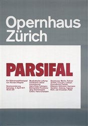 Opernhaus Zürich - Parsifal by Josef Müller-Brockmann. 1971