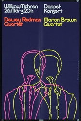 Dewey Redman - Marion Brown Quartet (Jazz) by Niklaus Troxler. 1977