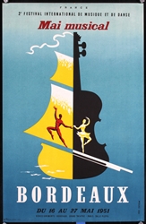 Bordeaux - Mai Musical by Moles. 1951