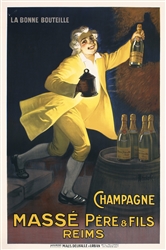 Champagne Massé Père & Fils by Auzolle. ca. 1925
