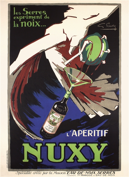 L´Aperitif Nuxy by Favre. ca. 1930