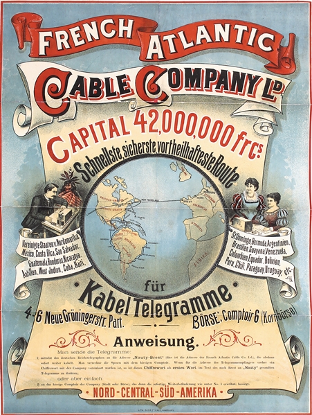 French Atlantic Cable Company by Anonymous. ca. 1895