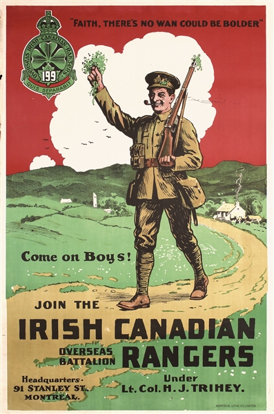 Join the Irish Canadian Rangers by Anonymous. ca. 1916