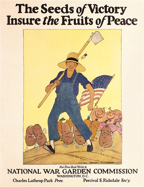 The Seeds of Victory Insure the Fruits of Peace by Maginel Wright  Enright. 1919