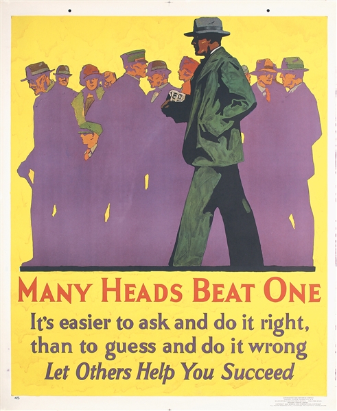 Many Heads Beat One by Anonymous. 1929