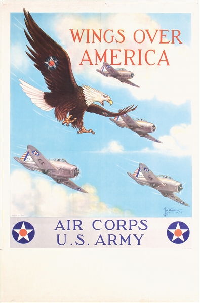 Wings over America - Air Corps U.S. Army by Tom Woodburn. 1939