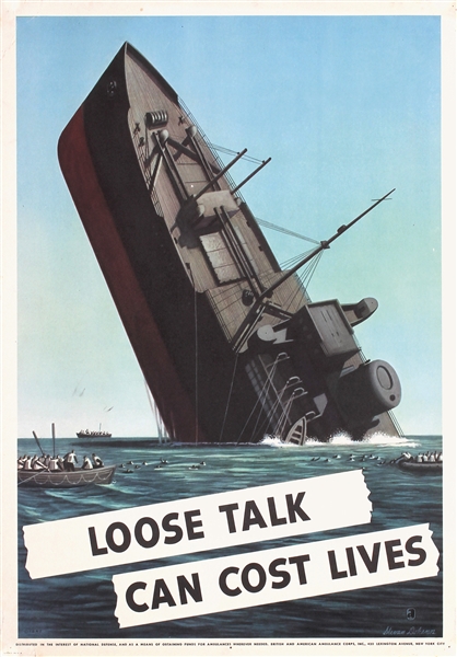 Loose talk can cost lives by Stevan Dohanos. 1942