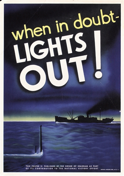 When in doubt - lights out! by Seymour Goff. ca. 1942