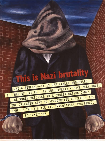 This is Nazi brutality by Ben Shahn. 1942
