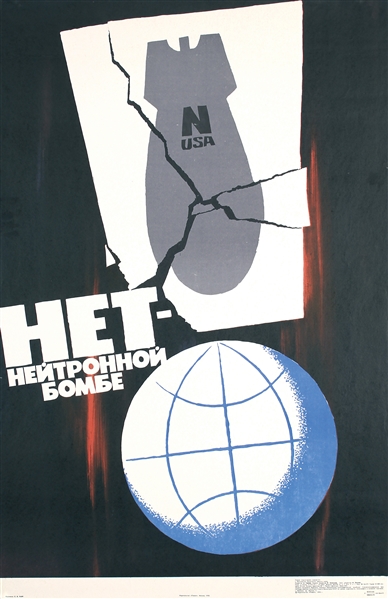 No to the Neutron Bomb by S. Raev. 1978