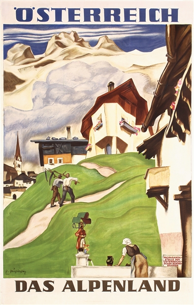 Österreich das Alpenland by Z. Puchinger. 1933
