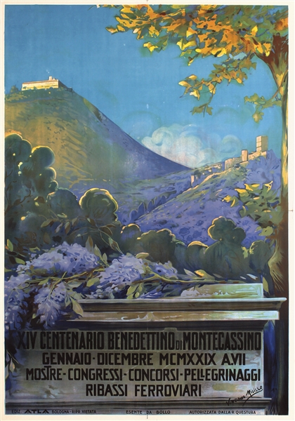 Centenario Benedettino di Montecassino by Vinciamo Micillo. ca. 1935