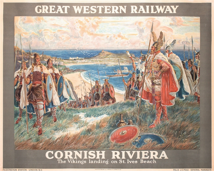 Great Western Railway - Cornish Riviera by Percy Spence. 1928