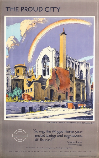 The Proud City - Temple Church by Walter Spradbery. 1944