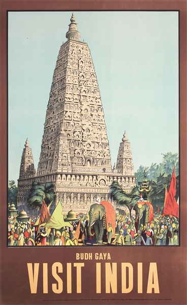 Visit India - Budh Gaya by W. S. Bylityllis. ca. 1950