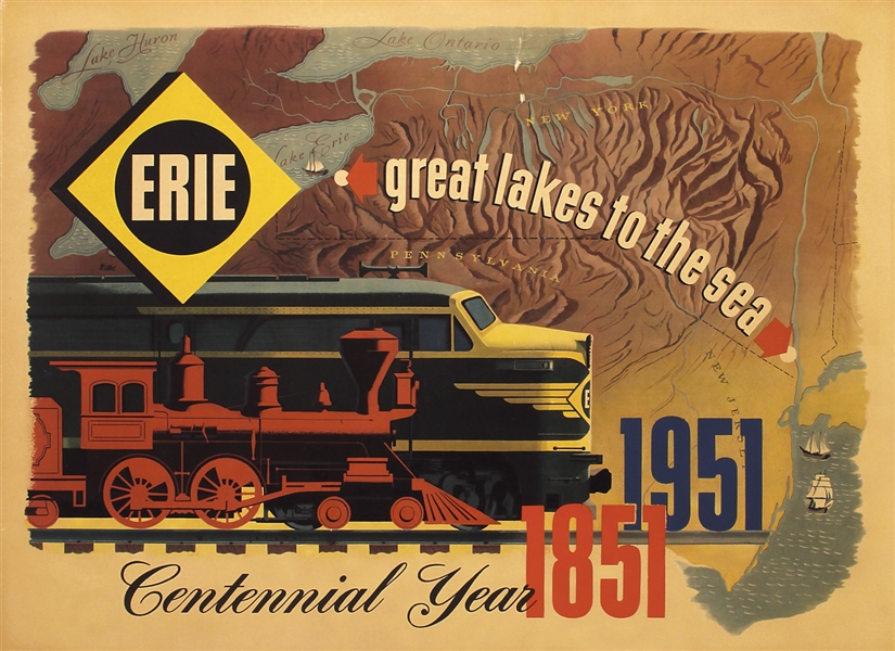 Erie - Great lakes to the Sea - Centennial Year by Anonymous. 1951