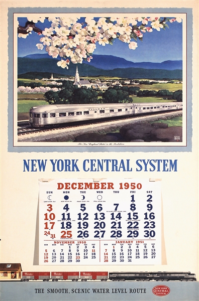 New York Central System - The New England States by Leslie Ragan. 1950