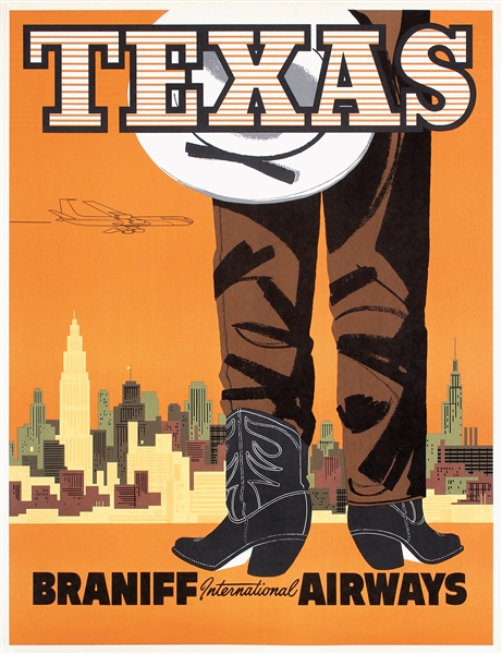 Braniff Airways - Texas by Anonymous. ca. 1955