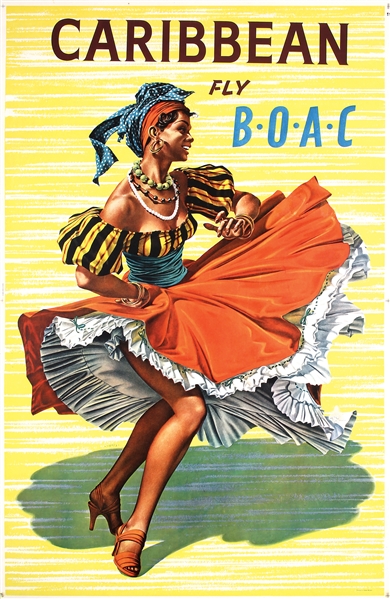 BOAC - Caribbean by Hayes. ca. 1950