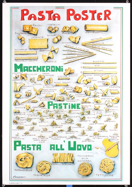 Pasta Poster by Scaretti. 1981