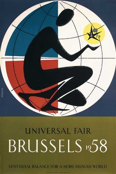Universal Fair Brussels by Jaques Richez. 1958