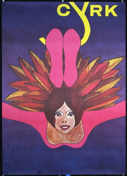 Cyrk (Woman Swinging) by Witold Janowski. ca. 1978