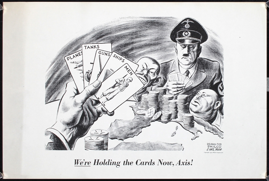 Were Holding the Cards Now, Axis by Rose, Carl. 1941