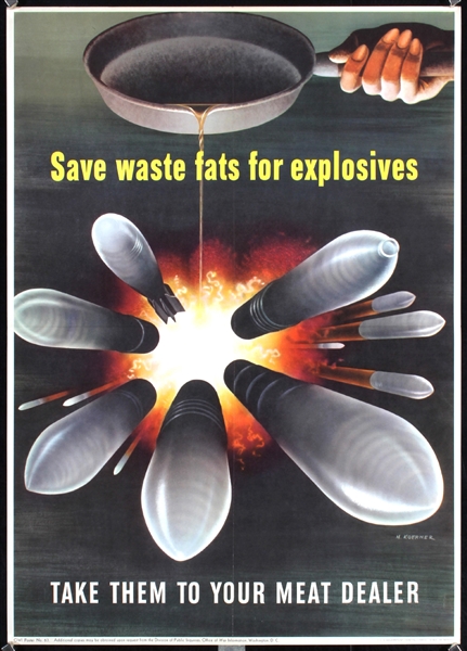 Save waste fats for explosives by Henry Koerner. 1943