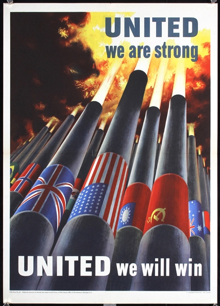 United we are strong, united we will win by Henry Koerner. 1943