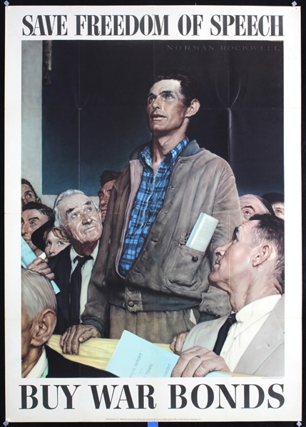 Save Freedom of Speech by Norman Rockwell. 1943
