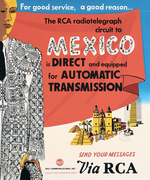 RCA radiotelepgraph circuit to Mexico by Anonymous. ca. 1950