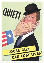 Loose talk can cost lives by Dal Holcomb. 1942