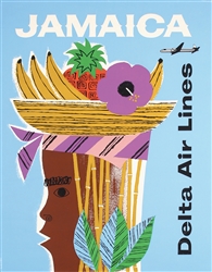 Delta Air Lines - Jamaica by Slattery. ca. 1956