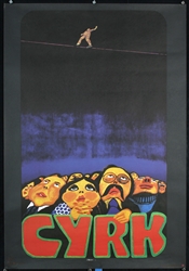 Cyrk (Tightrope) by Jan Sawka. ca. 1979