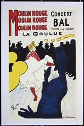 Moulin Rouge (Print) by Toulouse-Lautrec. ca. 1960