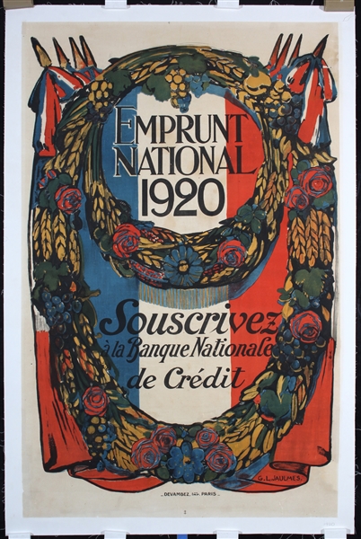 Emprunt National by Gustave Jaulmes. 1920