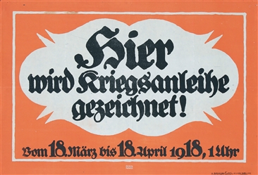 Kriegsanleihe by Lucian Bernhard. ca. 1917