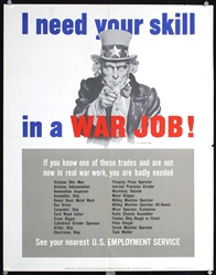 I need your skill in a war job by James Montgomery Flagg. 1943